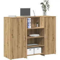 vidaXL Empfangstheke Artisan-Eiche 135x50x103,5 cm Holzwerkstoff