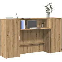 vidaXL Empfangstheke Artisan-Eiche 180x50x103,5 cm Holzwerkstoff