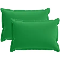 vidaXL Kissenbezug 2 stk. HOUTEN Grün 50 x 70 cm Polyester