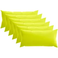 vidaXL Kissenbezug 6 pcs HEERLEN Hellgrün 40 x 70 cm Polyester