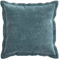 vidaXL Kissenbezug 2 stk. HOUTEN Blau 40 x 40 cm Chenille-Stoff