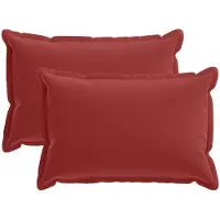 vidaXL Kissenbezug 2 stk. HOUTEN Weinrot 50 x 80 cm Polyester