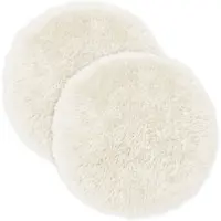 vidaXL Kissenbezug 2 pcs HEERLEN Weiß Ø 60 cm PV Fleece
