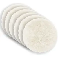 vidaXL Kissenbezug 6 pcs HEERLEN Weiß Ø 50 cm PV Fleece