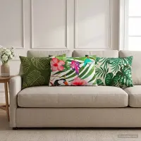 vidaXL Kissenbezug 2 pcs HEERLEN Mehrfarbig 30 x 50 cm Polyester