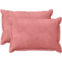 vidaXL Kissenbezug 2 pcs HOUTEN Rosa 50 x 70 cm Samt