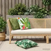 vidaXL Kissenbezug 6 pcs HEERLEN Blattdesign 60 x 60 cm Polyester