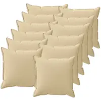 vidaXL Kissenbezug 12 stk. HOUTEN Beige 40 x 40 cm Polyester