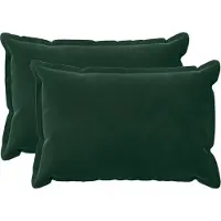 vidaXL Kissenbezug 2 pcs HOUTEN Dunkelgrün 50 x 75 cm Samt