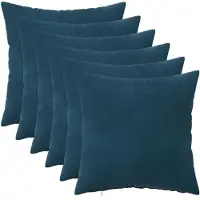 vidaXL Kissenbezug 6 pcs HEERLEN Blau 50 x 50 cm Samt