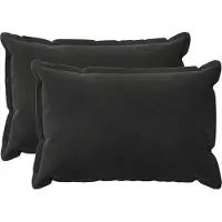 vidaXL Kissenbezug 2 pcs HOUTEN Schwarz 50 x 70 cm Samt
