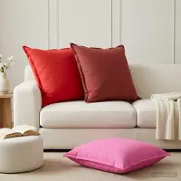 vidaXL Kissenbezug 6 stk. HOUTEN Rot 70 x 70 cm Polyester