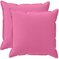vidaXL Kissenbezug 2 stk. HOUTEN Rosa 70 x 70 cm Polyester