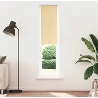 vidaXL Verdunkelungsrollo Beige 60x230cm Stoffbreite 55,7 cm Polyester