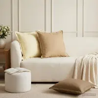vidaXL Kissenbezug 12 stk. HOUTEN Beige 50 x 50 cm Polyester