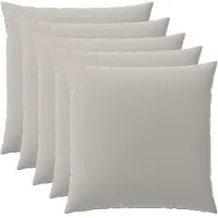 vidaXL Kissenbezug 6 pcs HEERLEN Grau 80 x 80 cm Polyester