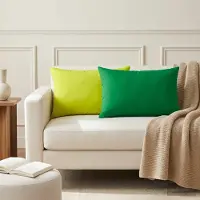 vidaXL Kissenbezug 2 pcs HEERLEN Hellgrün 30 x 50 cm Polyester