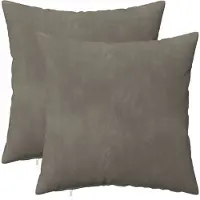 vidaXL Kissenbezug 2 pcs HEERLEN Hellgrau 45 x 45 cm Samt