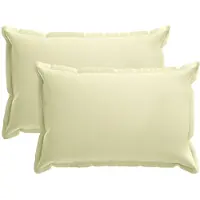 vidaXL Kissenbezug 2 stk. HOUTEN Creme 50 x 80 cm Polyester