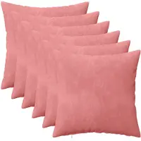vidaXL Kissenbezug 6 pcs HEERLEN Rosa 45 x 45 cm Samt