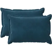 vidaXL Kissenbezug 2 pcs HOUTEN Blau 50 x 70 cm Samt