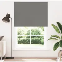 vidaXL Verdunkelungsrollo Grau 165x230cm Stoffbreite 161,6cm Polyester