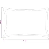 vidaXL Kissenbezug 6 stk. HOUTEN Rosa 50 x 75 cm Polyester