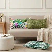 vidaXL Kissenbezug 12 stk. HOUTEN Mehrfarbig 40 x 80 cm Polyester