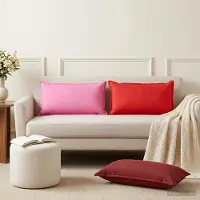 vidaXL Kissenbezug 6 stk. HOUTEN Weinrot 40 x 80 cm Polyester