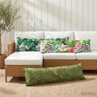 vidaXL Kissenbezug 2 stk. HOUTEN Mehrfarbig 40 x 145 cm Polyester