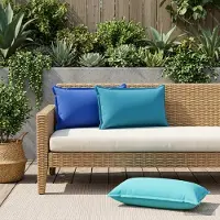 vidaXL Kissenbezug 6 stk. HOUTEN Königsblau 40 x 80 cm Polyester