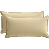 vidaXL Kissenbezug 2 stk. HOUTEN Beige 40 x 80 cm Polyester
