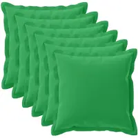 vidaXL Kissenbezug 6 stk. HOUTEN Grün 80 x 80 cm Polyester