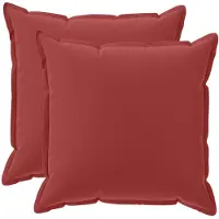 vidaXL Kissenbezug 2 stk. HOUTEN Weinrot 70 x 70 cm Polyester