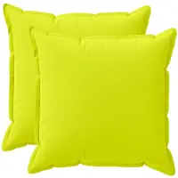 vidaXL Kissenbezug 2 stk. HOUTEN Hellgrün 55 x 55 cm Polyester