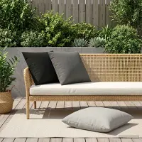 vidaXL Kissenbezug 6 pcs HEERLEN Anthrazit 60 x 60 cm Polyester