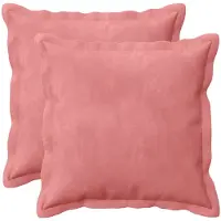 vidaXL Kissenbezug 2 pcs HOUTEN Rosa 50 x 50 cm Samt