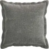vidaXL Kissenbezug 12 stk. HOUTEN Dunkelgrau 50 x 50 cm Chenille-Stoff