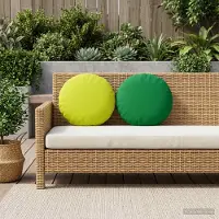 vidaXL Kissenbezug 6 pcs HEERLEN Grün Ø 40 cm Polyester