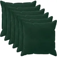 vidaXL Kissenbezug 6 pcs HOUTEN Dunkelgrün 80 x 80 cm Samt