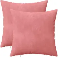 vidaXL Kissenbezug 2 pcs HEERLEN Rosa 45 x 45 cm Samt