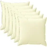 vidaXL Kissenbezug 6 stk. HOUTEN Creme 30 x 30 cm Polyester