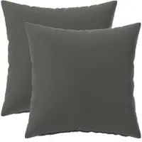 vidaXL Kissenbezug 2 pcs HEERLEN Anthrazit 45 x 45 cm Polyester