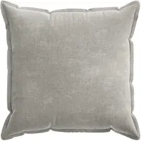 vidaXL Kissenbezug 6 stk. HOUTEN Hellgrau 80 x 80 cm Chenille-Stoff