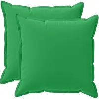 vidaXL Kissenbezug 2 stk. HOUTEN Grün 80 x 80 cm Polyester