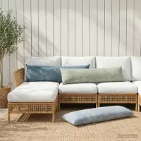 vidaXL Kissenbezug HEERLEN Grün 40 x 145 cm Chenille-Stoff