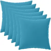 vidaXL Kissenbezug 6 pcs HEERLEN Himmelblau 45 x 45 cm Polyester