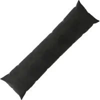 vidaXL Kissenbezug HEERLEN Schwarz 40 x 145 cm Samt
