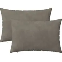 vidaXL Kissenbezug 2 pcs HEERLEN Hellgrau 50 x 70 cm Samt