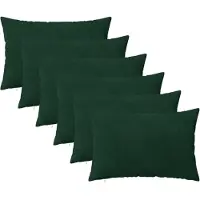 vidaXL Kissenbezug 6 pcs HEERLEN Dunkelgrün 50 x 70 cm Samt